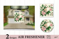 Car Air Freshener Sublimation. Christmas Bird Airfresh PNG Product Image 1