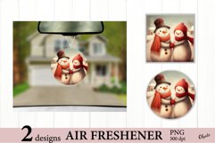 Snowman Airfresh PNG. Christmas Air Freshener PNG Product Image 1
