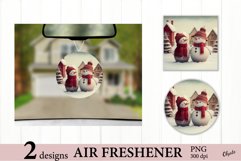 Snowman Airfresh Sublimation. Christmas Air Freshener PNG Product Image 1