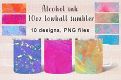Alcohol ink 10oz lowball tumbler Product Image 1