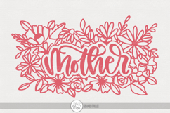 Mother SVG | Floral Word Art Design for DIY Gifts Product Image 1