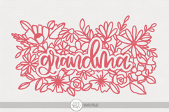 Grandma SVG | Floral Word Art Design for Mother&#039;s Day Crafts Product Image 1