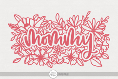 Mommy SVG | Floral Word Art Design for Mother’s Day Crafts Product Image 1