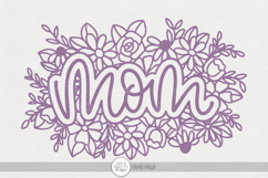 Mom Floral SVG | Mother’s Day Cut File Design Product Image 1