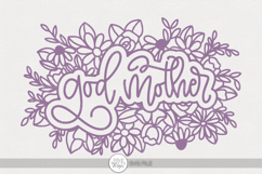 Godmother Floral SVG | Gift Cut File Product Image 1