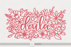 Doula SVG | Floral Word Art Design for Appreciation Gifts Product Image 1
