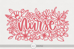 Nurse SVG | Floral Appreciation Design for Gifts Product Image 1