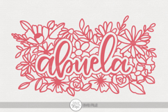 Abuela SVG | Floral Grandmother Quote Design Product Image 1