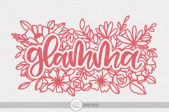 Glamma SVG | Cute Floral Grandma SVG Design Product Image 1