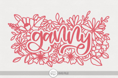 Ganny SVG | Floral Grandparent Gift Design Product Image 1