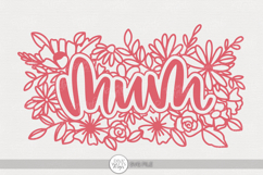 Mum SVG | Floral Mother&#039;s Day Craft Design Product Image 1