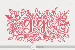 Gigi SVG | Floral Grandma Shirt Design Product Image 1