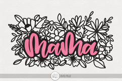 Mama SVG | Floral Cutout Design for Moms Product Image 1