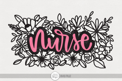 Nurse SVG | Floral Appreciation Design for Gifts Product Image 1