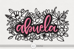 Abuela SVG | Floral Grandmother Quote Design Product Image 1