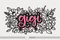 Gigi SVG | Floral Grandma Shirt Design Product Image 1