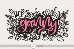 Ganny SVG | Floral Grandparent Gift Design Product Image 1