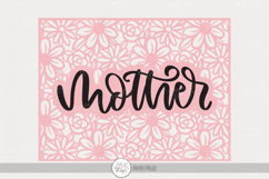 Mother Floral Frame SVG | Mother’s Day Craft Design Product Image 1