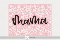 Mama Floral Frame SVG | Mother’s Day Craft Design Product Image 1