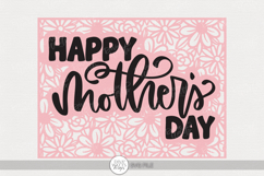Happy Mother’s Day Floral Frame SVG | Holiday Craft Design Product Image 1