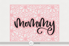 Mommy Floral Frame SVG | Mother’s Day Craft Design Product Image 1