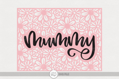 Mummy Floral Frame SVG | Mother’s Day Craft Design Product Image 1