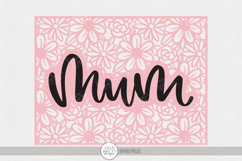 Mum Floral Frame SVG | Mother’s Day Craft Design Product Image 1