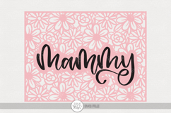 Mammy Floral Frame SVG | Mother’s Day Craft Design Product Image 1