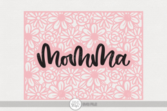 Momma Floral Frame SVG | Mother’s Day Craft Design Product Image 1