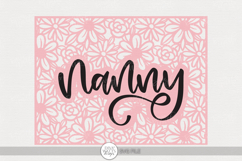 Nanny Floral Frame SVG | Mother’s Day Craft Design Product Image 1