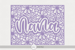Nana Floral Frame | Mother’s Day Cut File Product Image 1