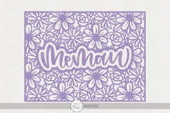 MeMaw Floral Frame | Daisy and Rose Cut Design Product Image 1