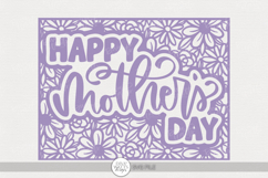 Happy Mother’s Day Floral Cutout Design Product Image 1