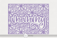 Mommy Floral Frame SVG | Mother’s Day Cut File Product Image 1