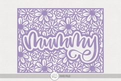 Mummy Floral Frame SVG | Mother’s Day Cut File Product Image 1