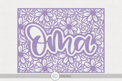 Oma Floral Frame SVG | Daisy and Rose Border Design Product Image 1