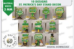 St Patrick&#039;s Day Stand Decor Laser Cut Bundle. Lucky Charms Product Image 2