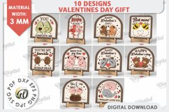 Valentines Day Gifts Laser Cut Bundle. Laser Cut Stand SVG Product Image 2