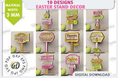 3D Easter Decor Laser Cut Bundle. Easter Stand. Easter Signs Product Image 2