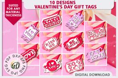 Valentine&#039;s Day Gift Tags Laser Cut Bundle. Valentine Signs Product Image 2