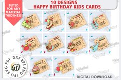 Happy Birthday Kids Cards LaserCut Bundle. Greeting Cards Product Image 2