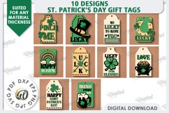 St. Patrick’s Day Gift Tags Laser Cut Bundle. Gift Tags SVG Product Image 2