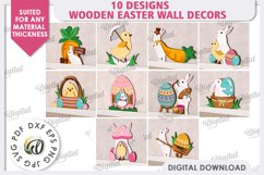 Easter Wooden Decor Laser Cut Bundle. Wall Decor SVG Product Image 2