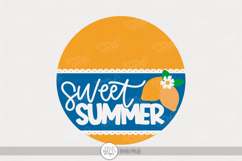 Sweet Summer SVG | Lemon Door Hanger Design Product Image 1