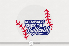No Answer Check the Ballfield SVG | Baseball Door Hanger Product Image 1