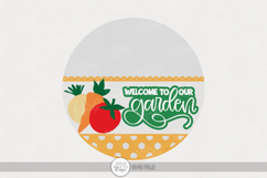 Welcome to Our Garden SVG | Vegetable Door Hanger Design Product Image 1
