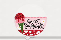 Sweet Summer SVG | Watermelon Ice Cream Cone Design Product Image 1