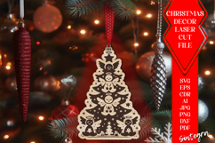 Angels Christmas Tree Balls SVG Laser Cut File v3 Product Image 1