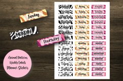 Animal Patterns Weekly Labels Planner Stickers Product Image 1