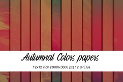 Autumnal colors papers Product Image 1